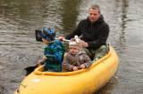 5G6H4606: Vodácká sezona 2013 může začít, v sobotu ve Vrdech odemkli řeku Doubravu