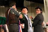 IMG_1261: Paběničtí ochotníci při premiérě hry Slaměný klobouk opět bavili zaplněnou sokolovnu