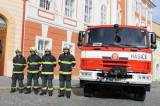 IMG_2160: Čáslavští hasiči získali nejnovější cisternovou automobilovou stříkačku Tatra 815