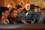 5G6H3412: Foto: Městská hudba Františka Kmocha zkoušela v chrámu sv. Barbory na „Probouzení“