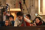 5G6H3442: Foto: Městská hudba Františka Kmocha zkoušela v chrámu sv. Barbory na „Probouzení“