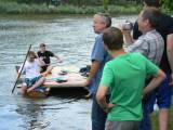 P1320963: Foto, video: Hladinu Podmětského rybníku čeřila po domácku vyrobená plavidla