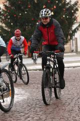 5G6H3459: Foto: Kutnohorští cyklisté si na Nový rok připili tradičně na Palackého náměstí