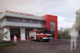 5G6H3590: Foto: Čáslavští hasiči se letos přestěhují, nová stanice by měla být hotová v říjnu