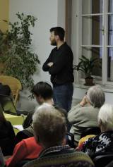 DSCN1338: Filip Velímský v Čáslavi přednášel o archeologickém průzkumu v regionu