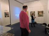 DSCN1694: Petra Rajterová v čáslavské Výstavní síni přednášela o době posledních Přemyslovců