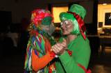 5G6H6495: Foto: Na karnevale ve Zbraslavicích tančili i vojáci v chemických oblecích