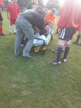 malin13: U fotbalového zápasu Malín B - Malešov B v neděli asistovala záchranka