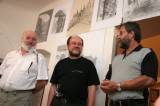 IMG_3658: prof. Česlaw Fiolek, Piotr Stachurski, Ivo Šalátek - Polští studenti své práce vystavují v kutnohorské Galerii Zubov