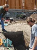 p8230273: Archeologové hledají na pozemku v samotném centru Čáslavi sklepy, zatím neúspěšně!