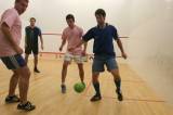 IMG_1371: Fotbalový turnaj "Minifootball cup" na squashových kurtech vyhrál Franc se Schwarzem