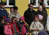 IMG_9005: Děti v zahradě kutnohorské mateřské školy Pohádka vítaly jaro