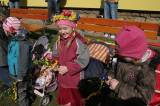 IMG_9027: Děti v zahradě kutnohorské mateřské školy Pohádka vítaly jaro