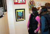 IMG_0219: Studenti GJO vystavují, inspiraci hledali v dílech umělce Zdeňka Pešánka