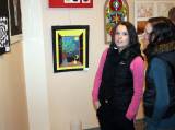 IMG_0220: Studenti GJO vystavují, inspiraci hledali v dílech umělce Zdeňka Pešánka