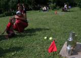 IMG_2516: Děti se vyřádily při soutěžích a hrách na zahradě kláštera svaté Voršily