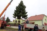 20211115211020_IMG_2167: Foto, video: Vánoční strom pro Miskovice věnovali manželé Magda a Petr Brantovi