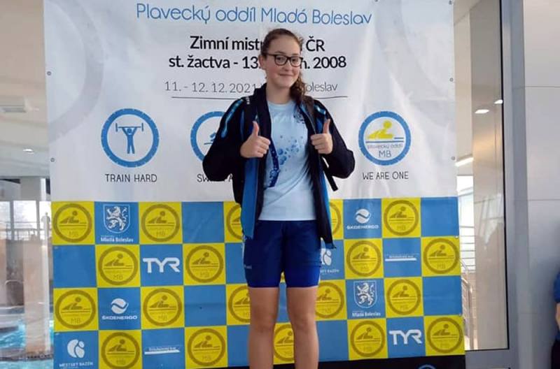 Barbora Šálená reprezentovala Spartu Kutná Hora na Zimním Mistrovství ČR - třináctiletých