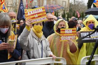 Demonstrace za samostatnost Katalánska objektivem čáslavského fotografa