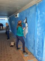 20220424183129_20220423_115728: V rámci „Parkur day“ se graffiti výmalby dočkal dražní podchod ve Starém Kolíně