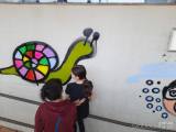 20220424183135_20220423_121735: V rámci „Parkur day“ se graffiti výmalby dočkal dražní podchod ve Starém Kolíně