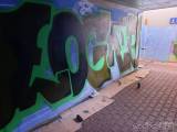 20220424183141_20220423_171756: V rámci „Parkur day“ se graffiti výmalby dočkal dražní podchod ve Starém Kolíně