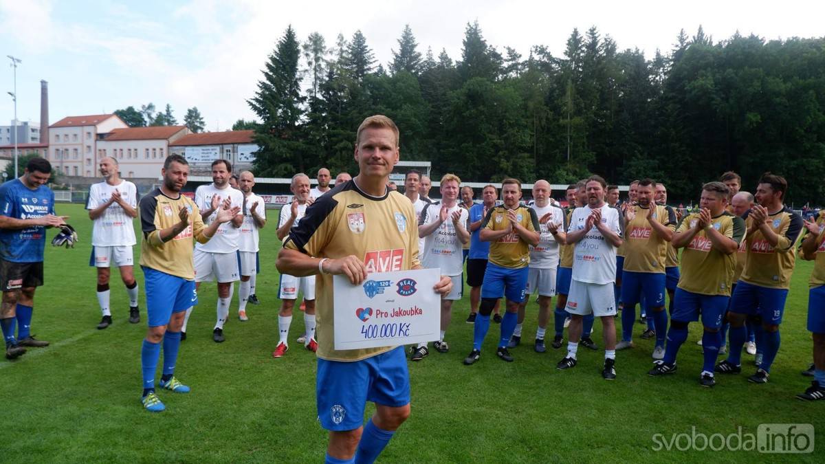 Oslavy 120 let FK Čáslav se povedly, charitativní zápas PRO JAKOUBKA vynesl čtyři sta tisíc korun!