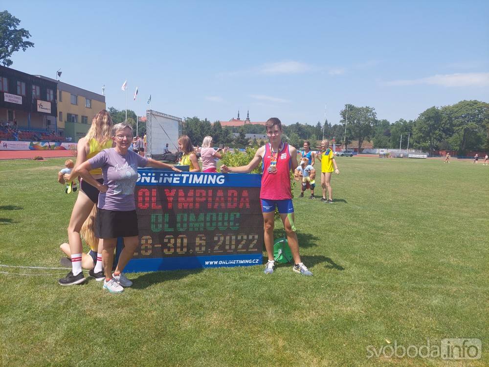 Tři čáslavští mladí atleti reprezentovali Středočeský kraj na Olympiádě dětí a mládeže v Olomouci!