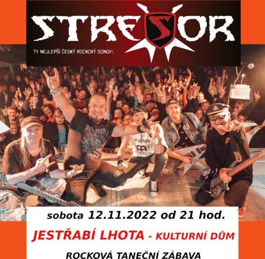 Jestřábí Lhotu v sobotu rozhýbe rocková skupina Stresor!