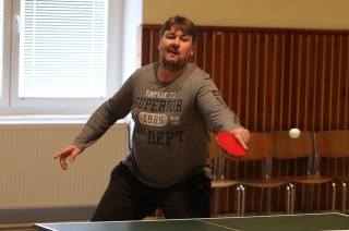 V paběnickém pingpongovém turnaji v sobotu zvítězil Luboš Půža!