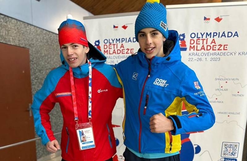 Na zimní Olympiádě dětí a mládeže Kutnou Horu reprezentují Filip Březina a Pavel Tvrdík!