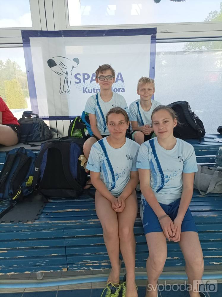 Kladno - společná - Kutnohorští plavci dovezli dvě bronzové medaile z Letního Přeboru