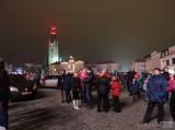 DSCN8020: Foto, video: Na čáslavský novoroční ohňostroj bylo zvědavé zaplněné Žižkovo náměstí
