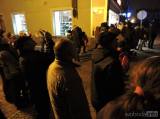 DSCN8034: Foto, video: Na čáslavský novoroční ohňostroj bylo zvědavé zaplněné Žižkovo náměstí