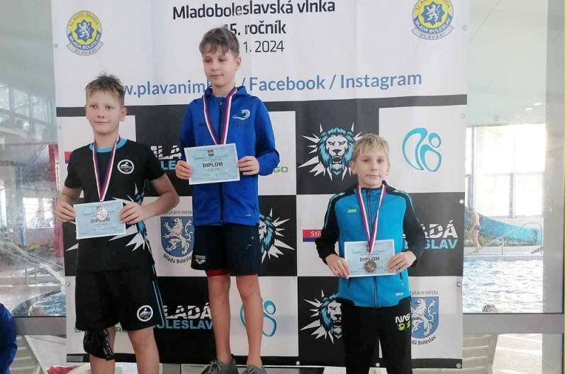 Nejmladší plavci bojovali v Mladé Boleslavi