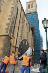 20160504_IMG_1587: Na věž kostela svatého Jakuba v Kutné Hoře se vrací ciferníky věžních hodin