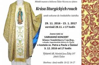 Výstava „Krása liturgických rouch aneb exkurze do kněžského šatníku“ začne v pondělí