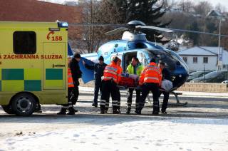 Foto: Do Kutné Hory letěl v pátek krátce po poledni vrtulník záchranné služby