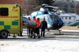 20170106134558_5G6H9809: Foto: Do Kutné Hory letěl v pátek krátce po poledni vrtulník záchranné služby