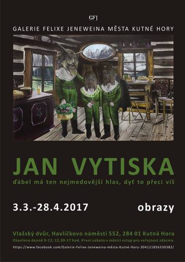 Kutnohorská Galerie Felixe Jeneweina představí obrazy Jana Vytisky