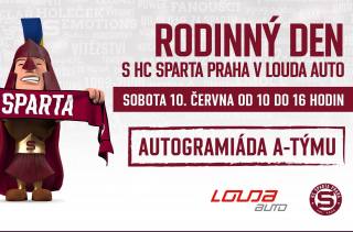 TIP: Prožijte v sobotu rodinný den s HC Sparta Praha a Louda Auto