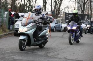Foto: Motorkáři z Čáslavi a Kutné Hory vyrazili na Štědrý den na vyjížďku do Kolína!