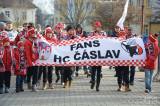 20190210164053_DSC_0412: Foto: Hokejové derby v regionu láká, fanoušci HC Čáslav vyrazili na stadion průvodem!