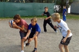 Nejmenší a začínající házenkáři sportovali ve Zbraslavicích v areálu u Starého rybníka