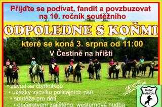 V Čestíně chystají soutěžní odpoledne s koňmi 