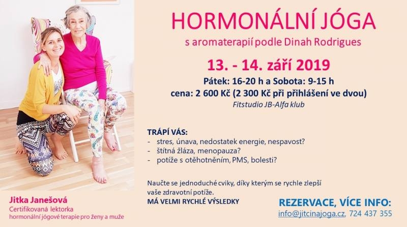 TIP: Přihlaste se na záříjový kurz hormonální jógy v Kutné Hoře