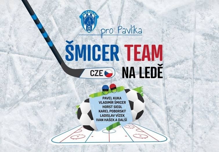 FK Čáslav vyzve Šmicer team v hokejovém utkání, výtěžek ze vstupného poputuje malému Pavlíkovi