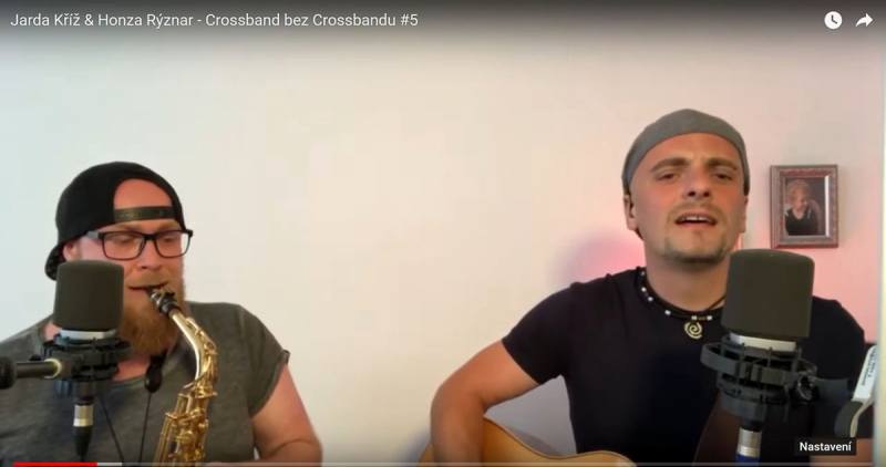 Live stream Jardy Kříže a Honzy Rýznara zpříjemnil nedělní podvečer