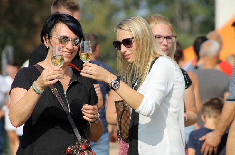 Foto: Stovky lidí dorazily za krásného počasí na Vinobraní na zámku Kačina