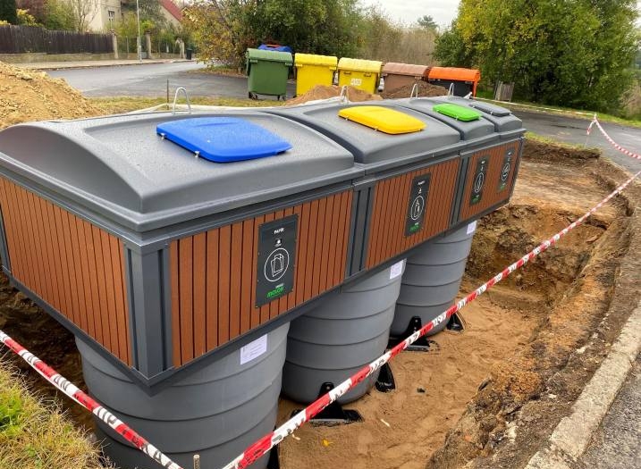 V Čáslavi budují podzemní kontejnery pro sběr tříděného odpadu